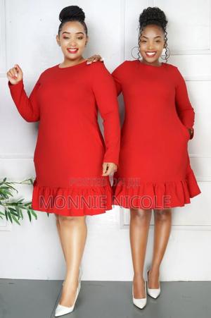 Stylish Red Round Dress - thumbnail 2