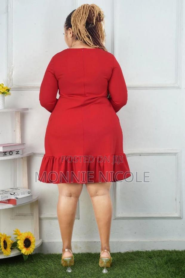 Stylish Red Round Dress - thumbnail 3