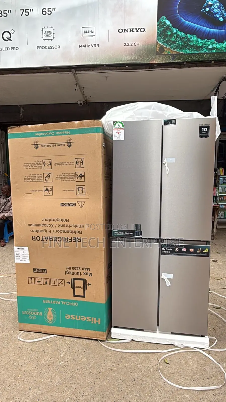 Hisense 470l 4 Sided No Frost Fridge