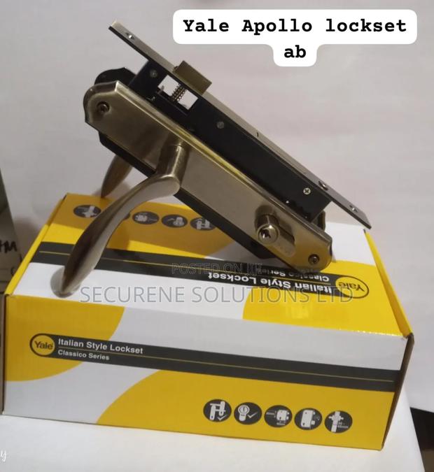 Yale Italian Style Lockset,Ye-1106-8p-Dc-Ab. - main view
