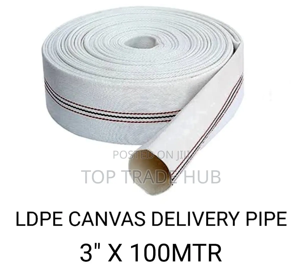 Ldpe Canvas Delivery Pipe 3inch By 100meters