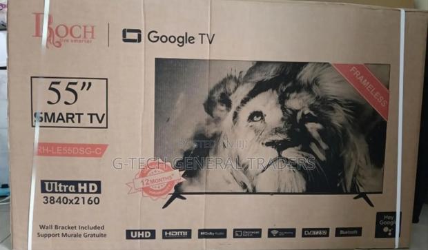 Roch 55inch Smart Android Frameless Led 4k Tv - thumbnail 2