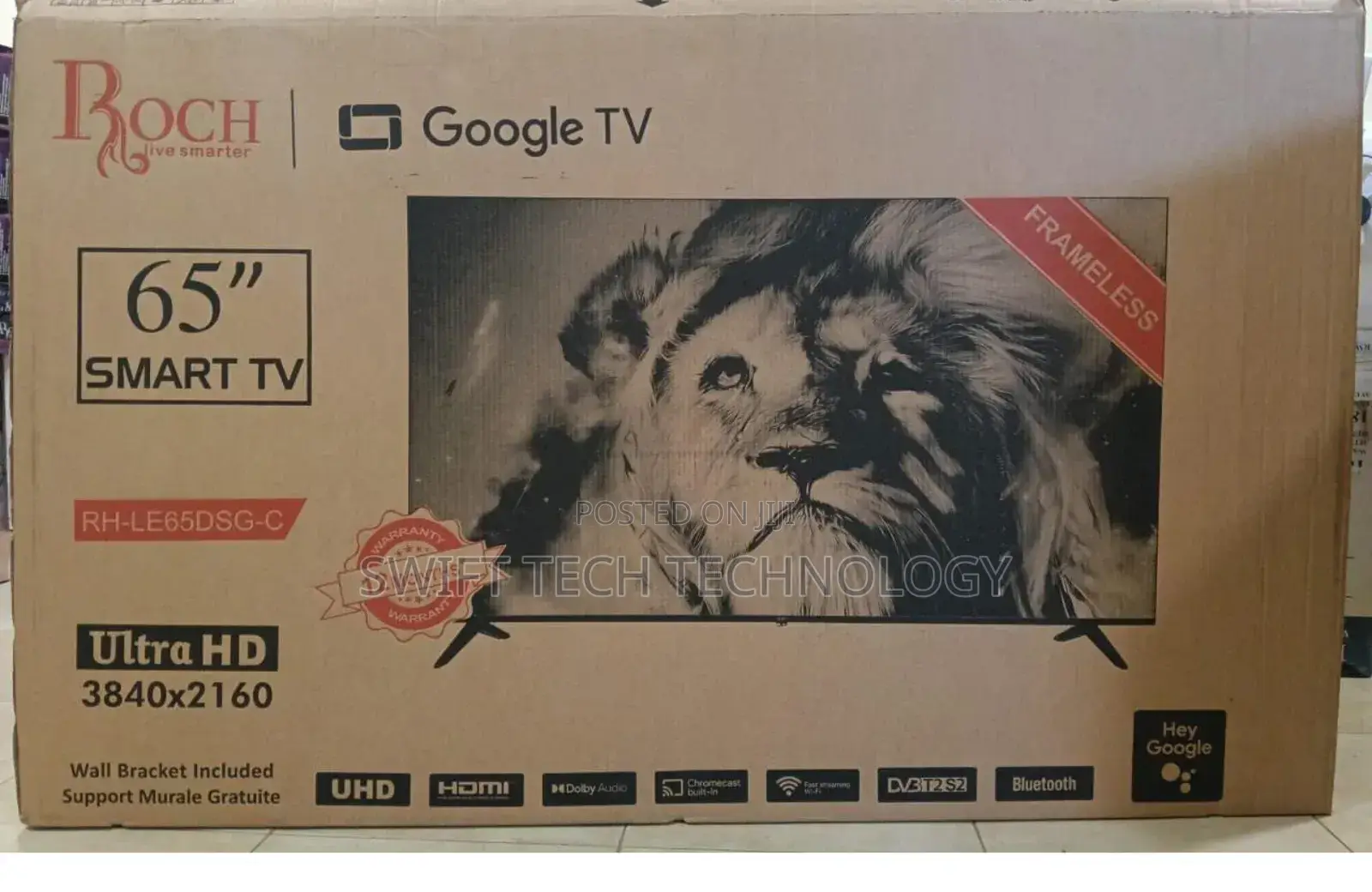 Roch 65 Inches Smart Android Frameless