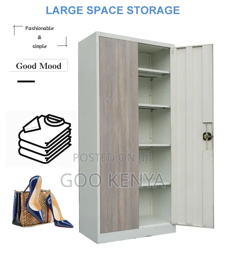 Home Wardrobe; Durable Wooden Wardrobe With Dual Doors