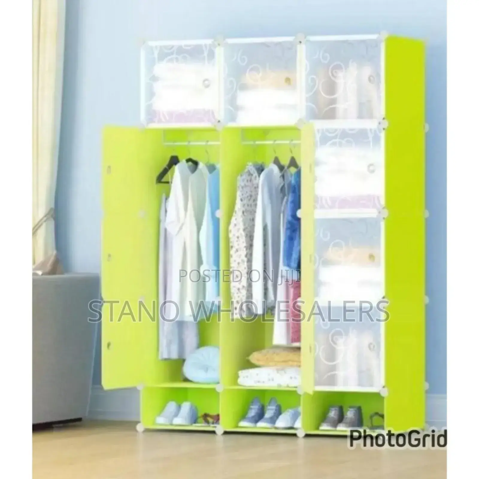 3 Column Plastic Wardrobe