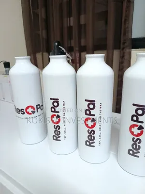 White Aluminium Water Bottles