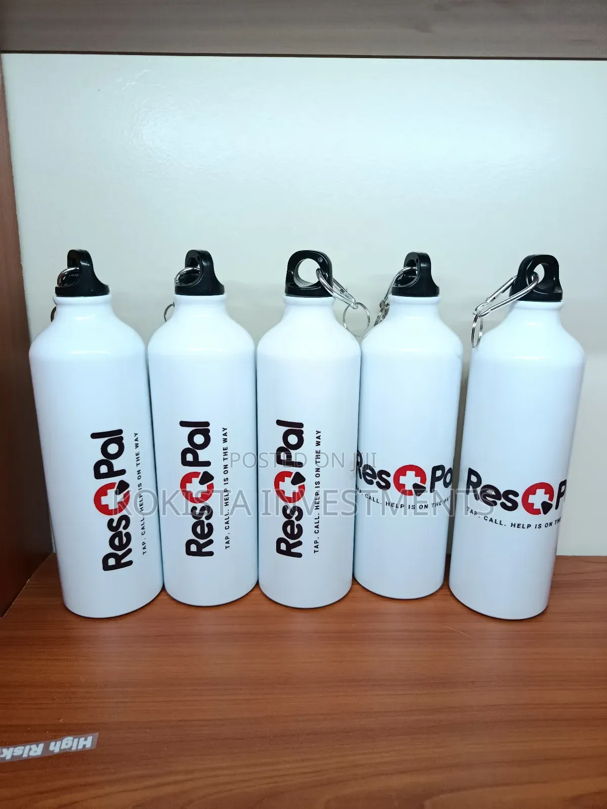 White Aluminium Water Bottles
