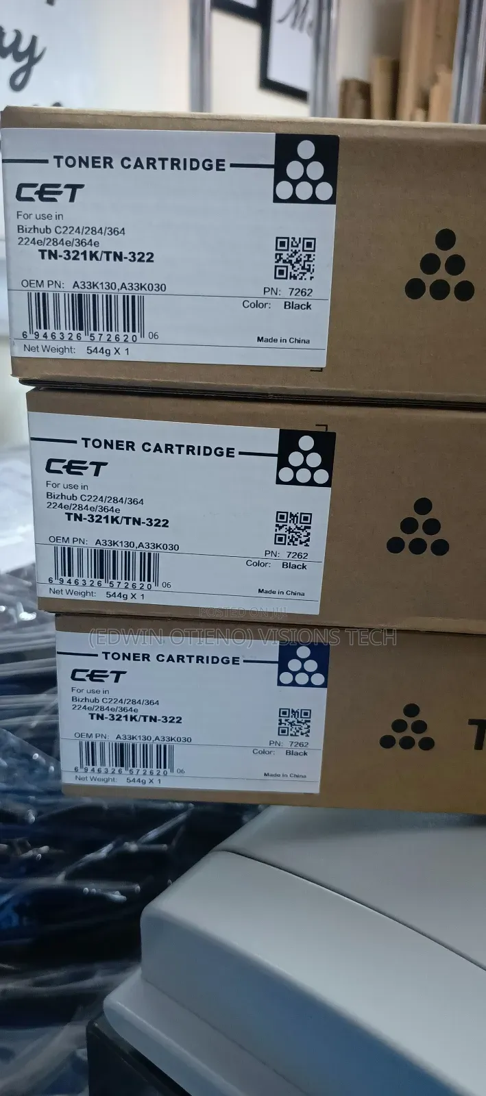 Cet Brand Tn321/322 Black Toner