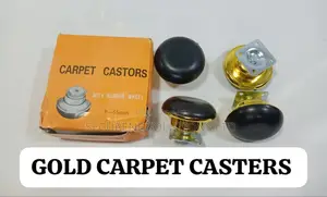 Carpet Castors With Rubber Wheel(Gold Silver)