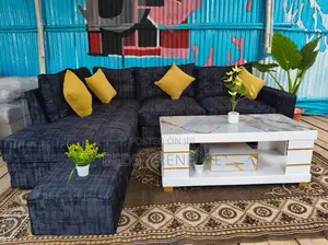 Balanced 6 Seater L Sofa With a Puff