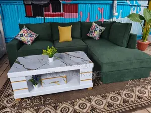 Balanced 6 Seater L Sofa With a Puff