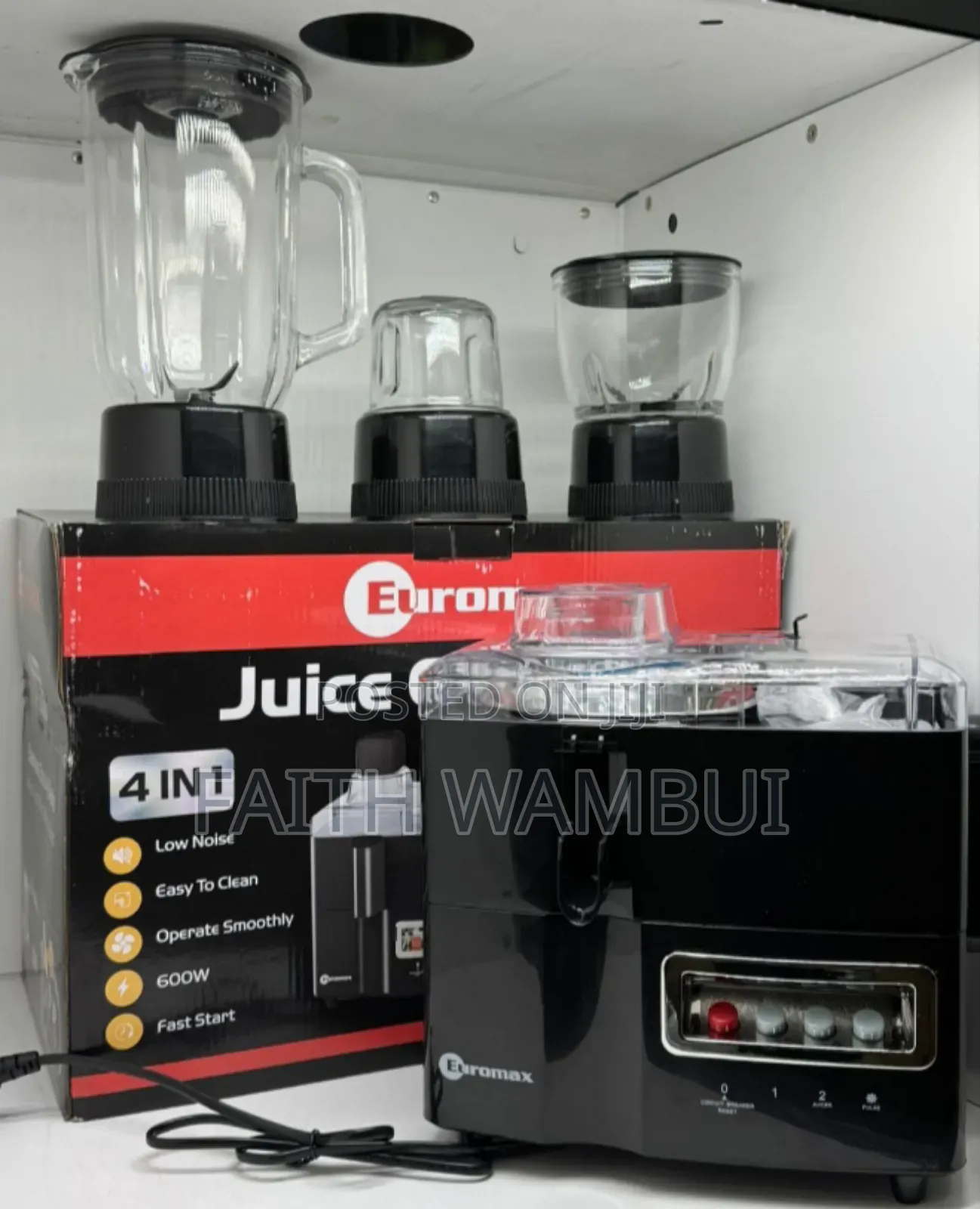 Quality 4 in 1 Euromax Food Processor /600 Watts Food Processor