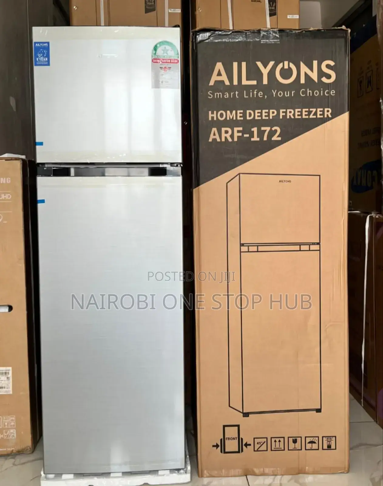 Aliyons Double Door Fridge 90l