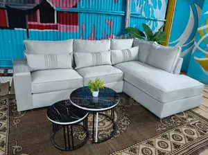 Clean Soft 6 Seater L Sofa Set