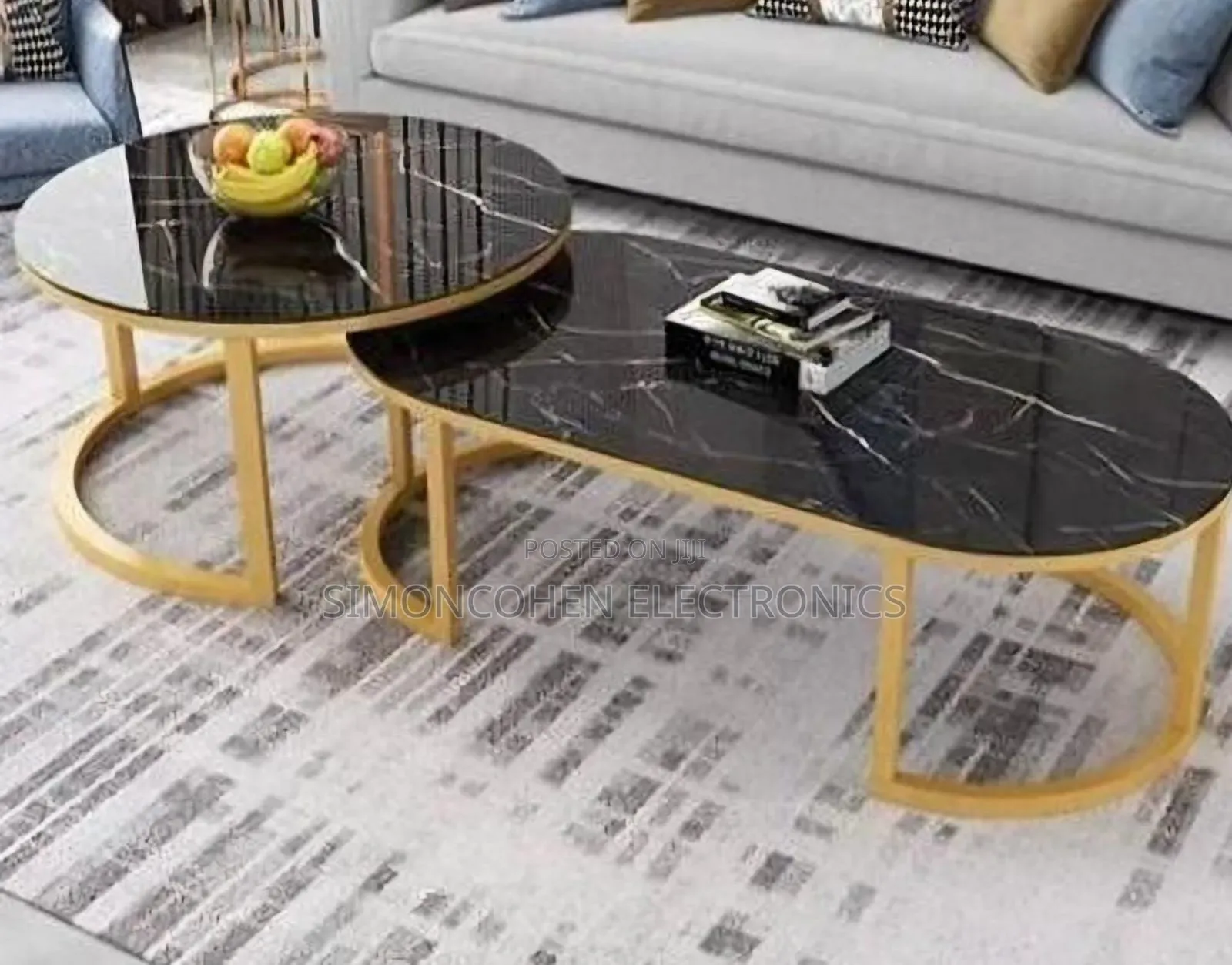 Glass Top Nesting Table