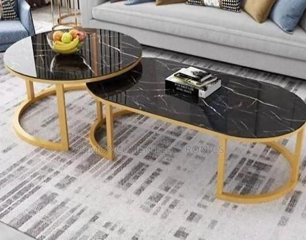 Glass Top Nesting Table