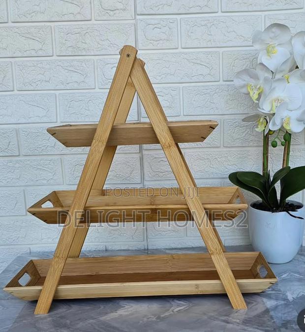 3 Tier Bamboo Snacks Tray_hh - main view