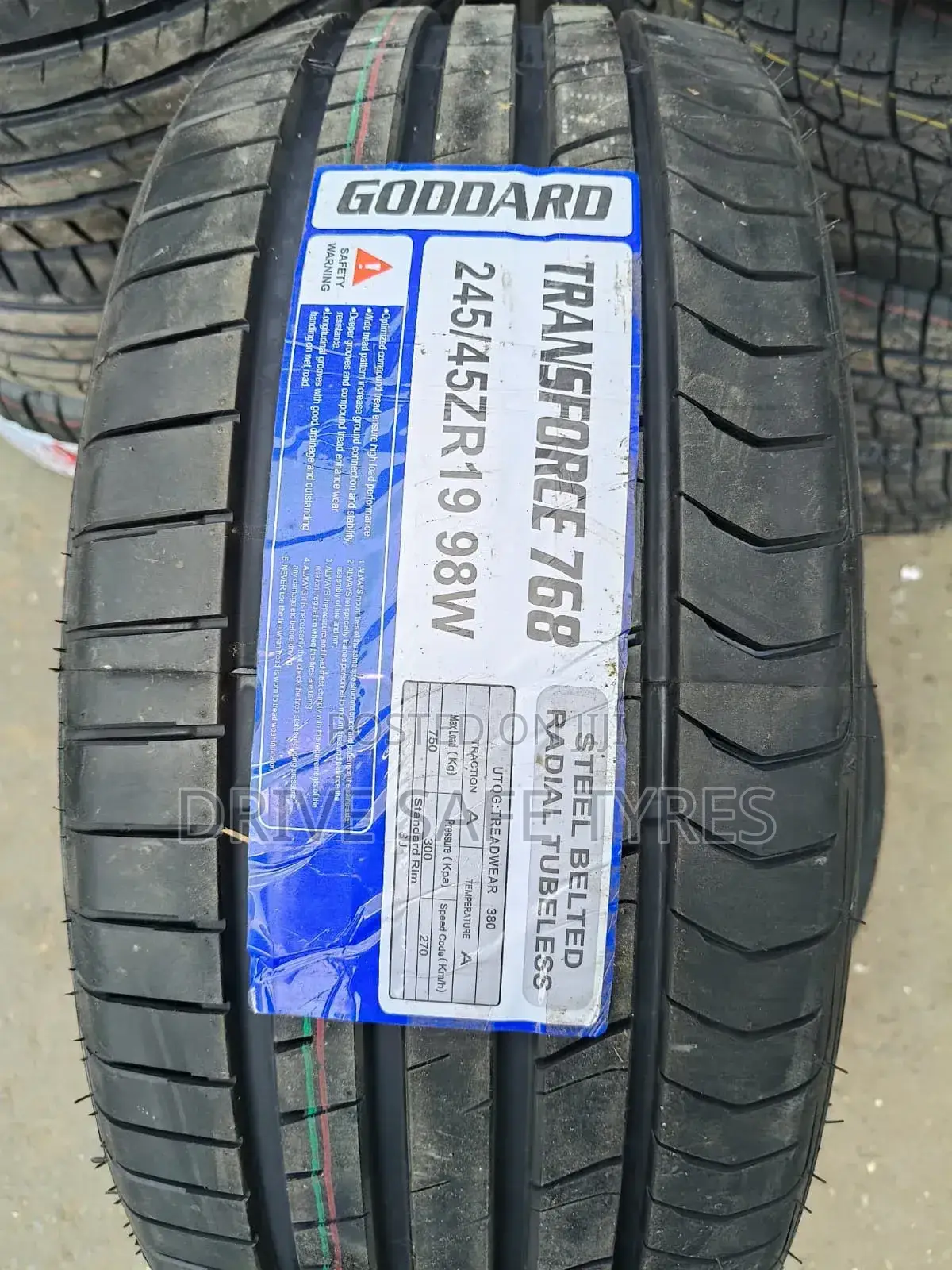 245/45 Zr 19 Transforce Tyre Brand New