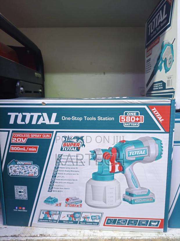 Total 20v 1000ml 800ml/Min Lithium-Ion Cordless Spray Gun