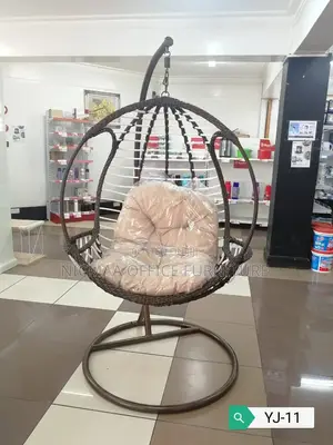 Woven Elegance With Cushioned Comfort Hanging Egg Chair