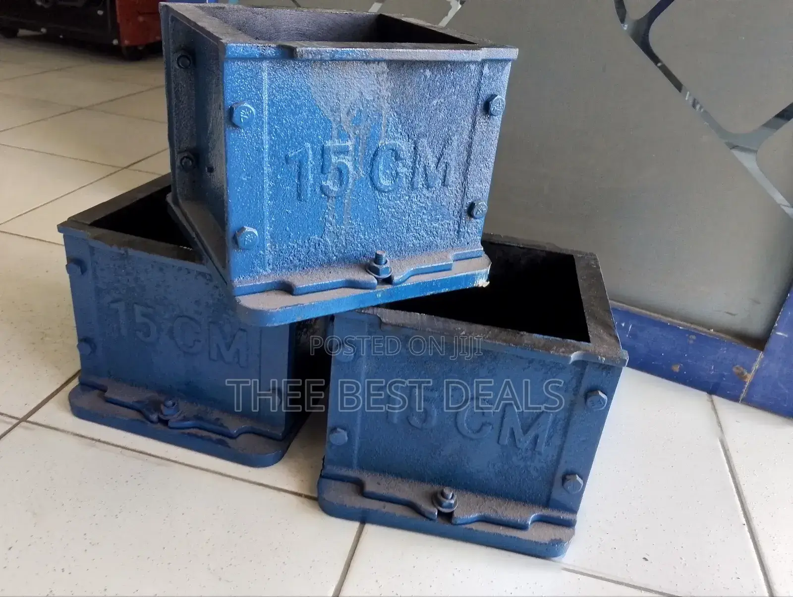 Cast Iron Concrete Testing Cube Moulds