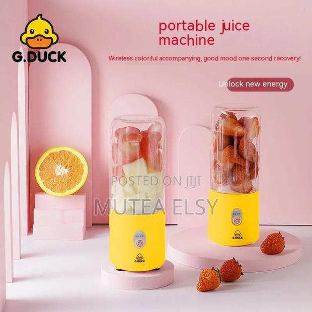 Yellow Powerful Mini Portable Electric Juice Blender Automatic Cup - thumbnail 2