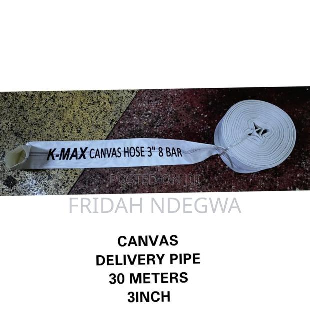 Canvas Delivery Pipe 30 Metres 3 Inches