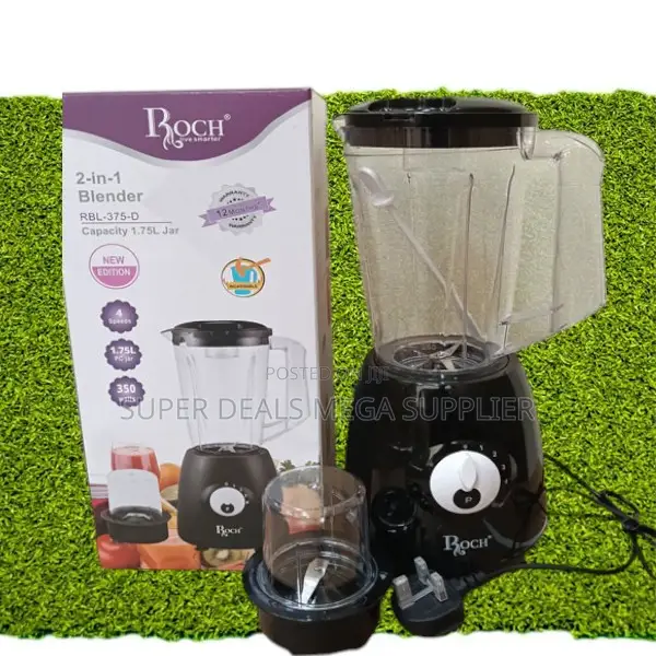 Roch 2 in 1 Blender Ergonomic Design With Anti-Slip Base