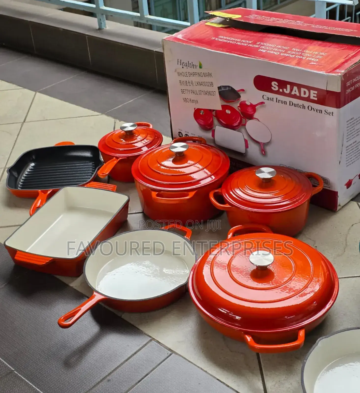 Cast Iron 11pcs Cookware
