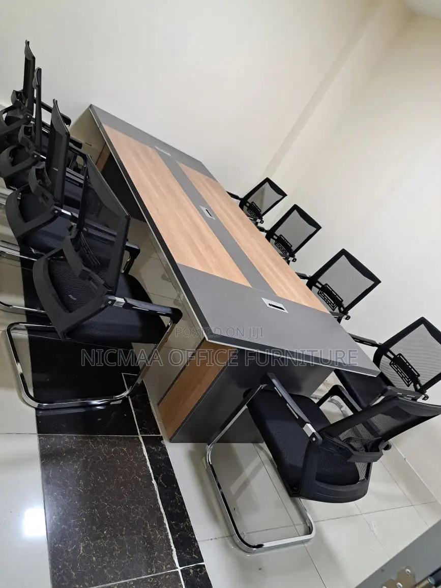 Premium Finish + Cable Ports Boardroom Table