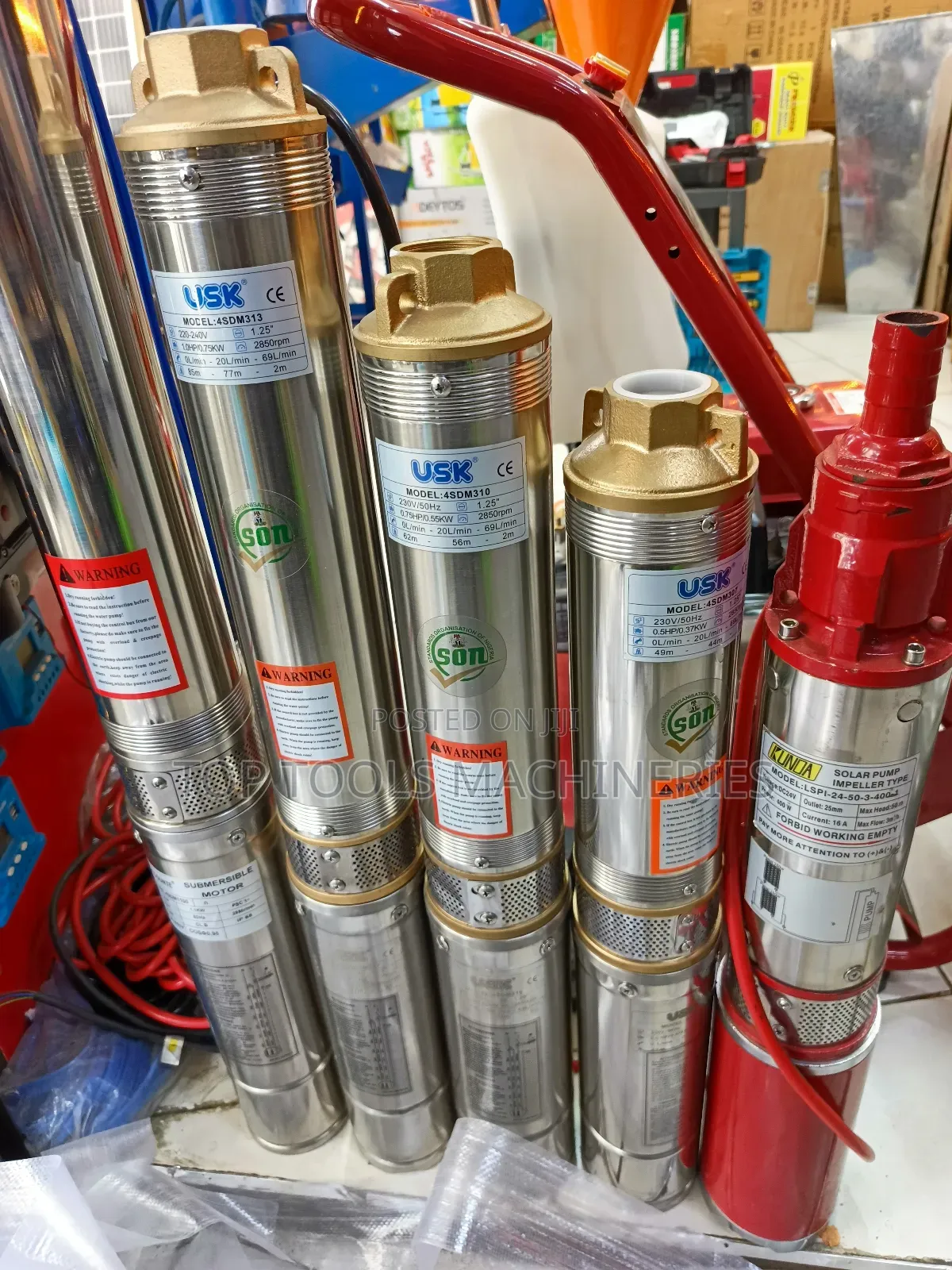 Usk 1.5hp Submersible Pump 119m Head
