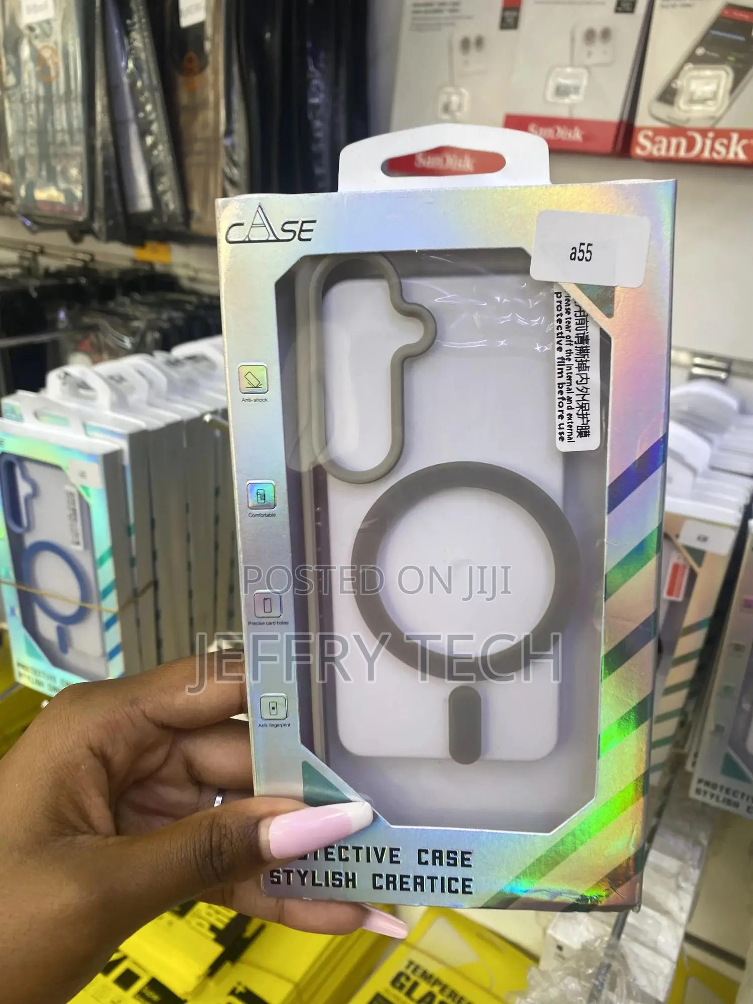 Picasoo Samsung Galaxy A55 Magsafe Compatible Newskin Case -Gray