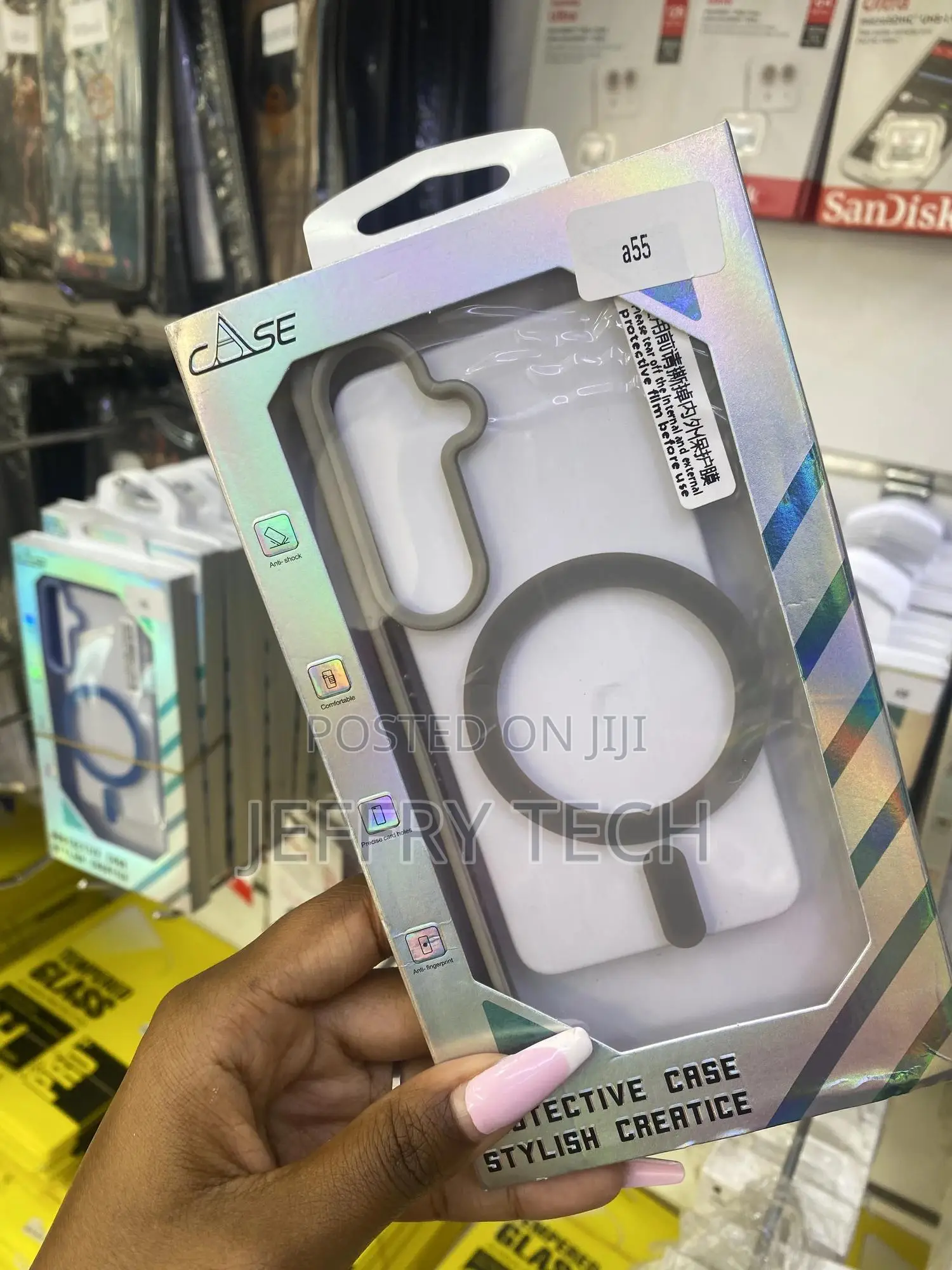 Picasoo Samsung Galaxy A55 Magsafe Compatible Newskin Case -Gray
