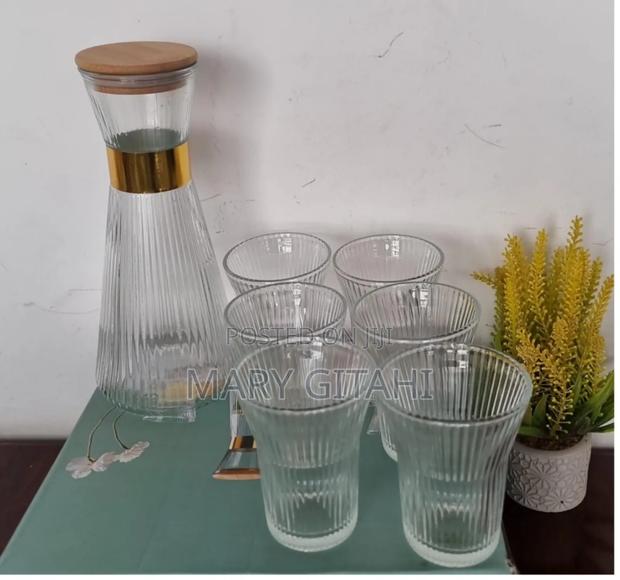 Baochum Clear Glass 7pc Water Set - 200mlx6 Tumblers