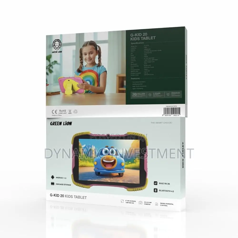 Green Lion G-Kid 20 Kids Study Tablet Android 11 With Sd Card Slot