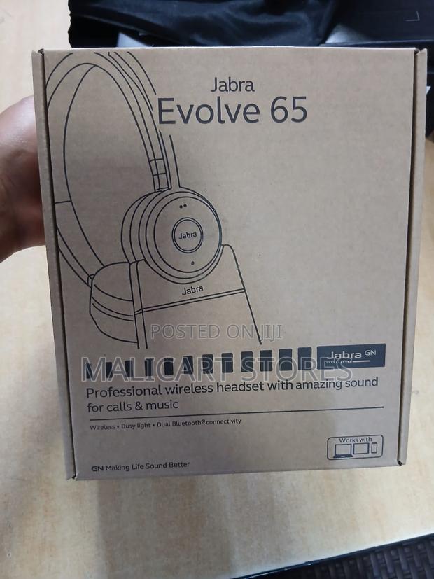 Jabra Evolve 65 Se Stereo Headset With Link380a (Usb-A)(Uc)(With Stand - main view