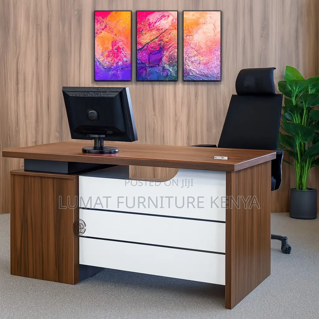 1400mm Wooden Office Desk With Storage
