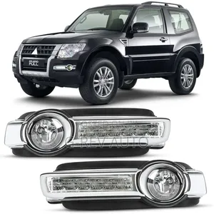 Pajero Foglight Covers With Day Running Lights.