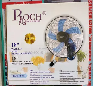 Roch Wall Fan 18 Inch  With Remote
