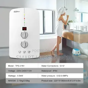Bathroom Tankless Instant Electric Water Heater With Pumb