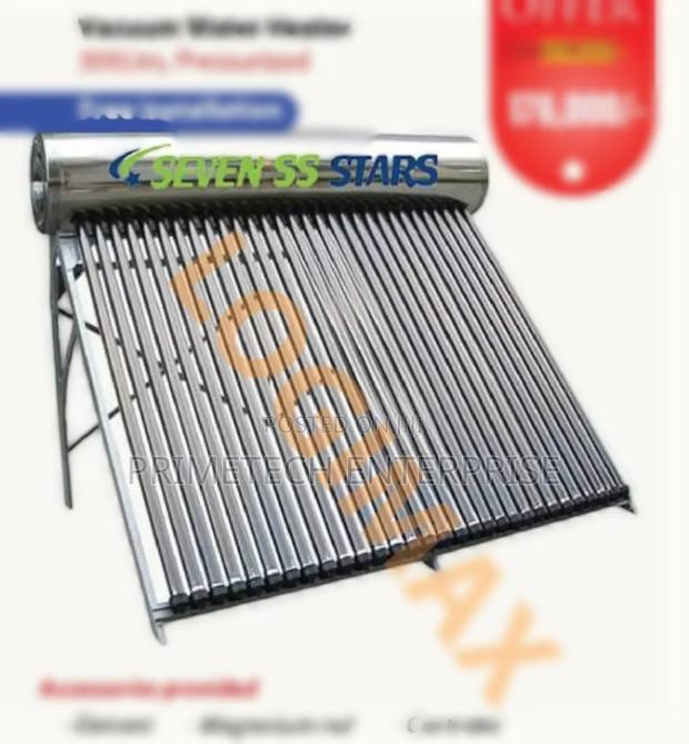 Seven Stars Vacuum Solar Water Heater 300litres