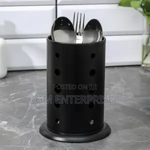 Black Stainless Steel Cutlery Holder