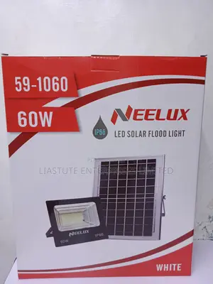 Neelux 60w Led Solar Flood Light With Ip66 Waterproofing