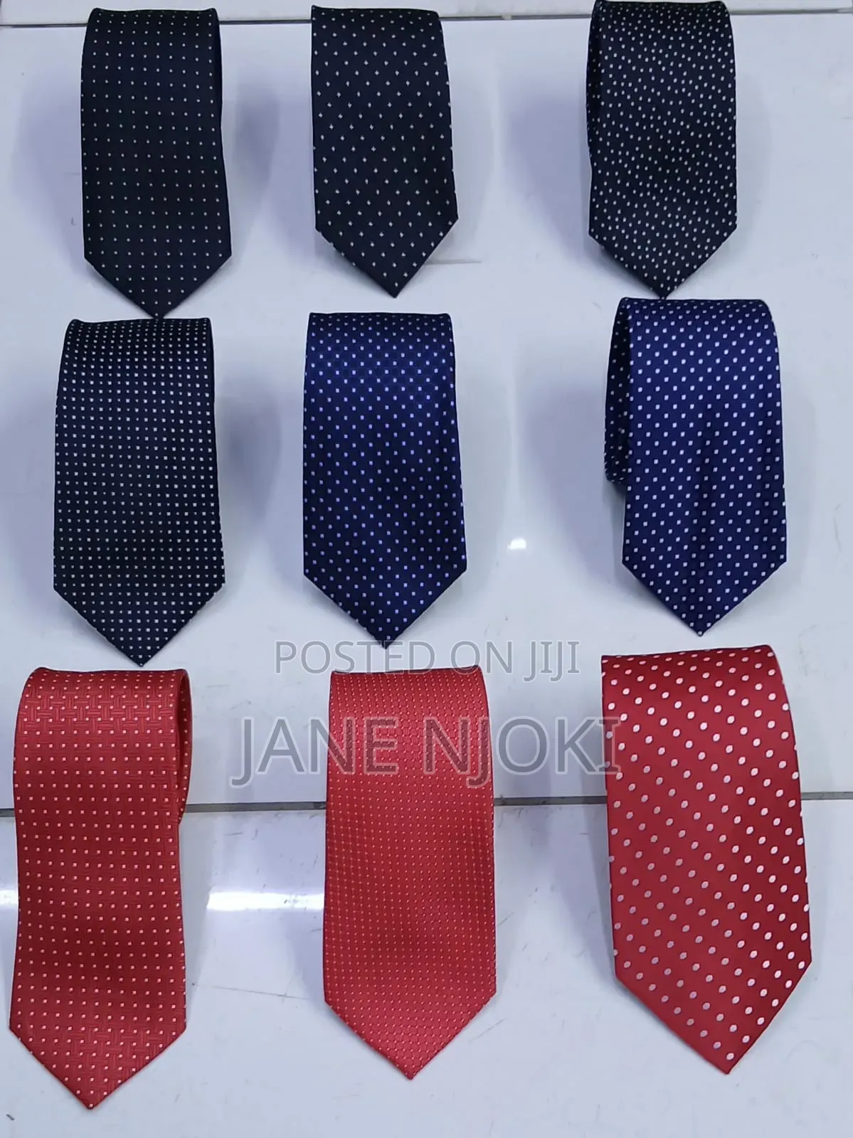 Polyester Ties Dotted
