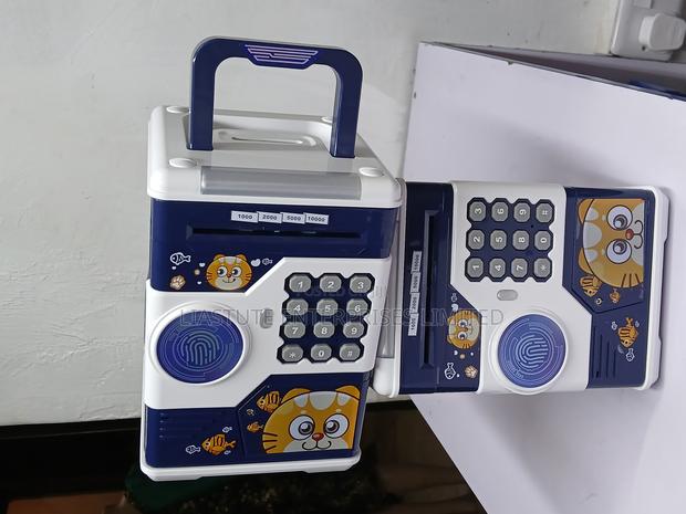 Kids Electronic Atm Piggy Bank With Password and Fingerprint Sensor