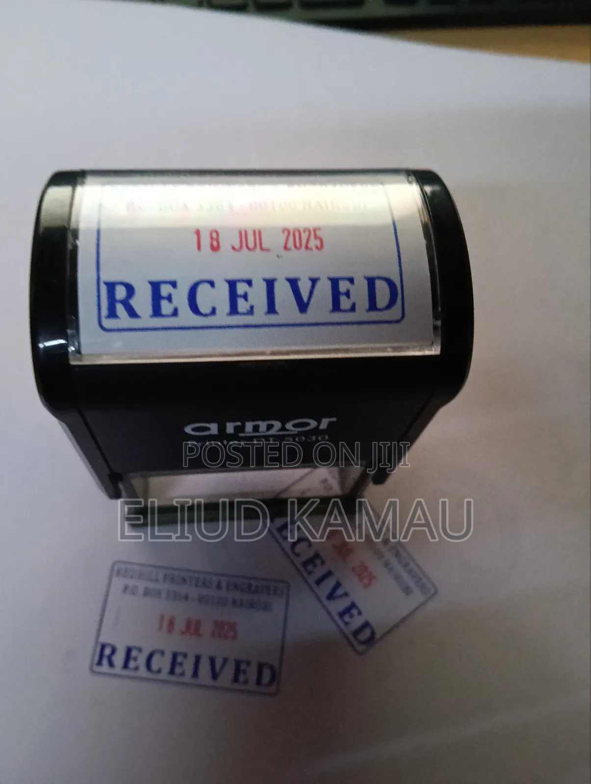 Rectangular Stamp Amor Brand