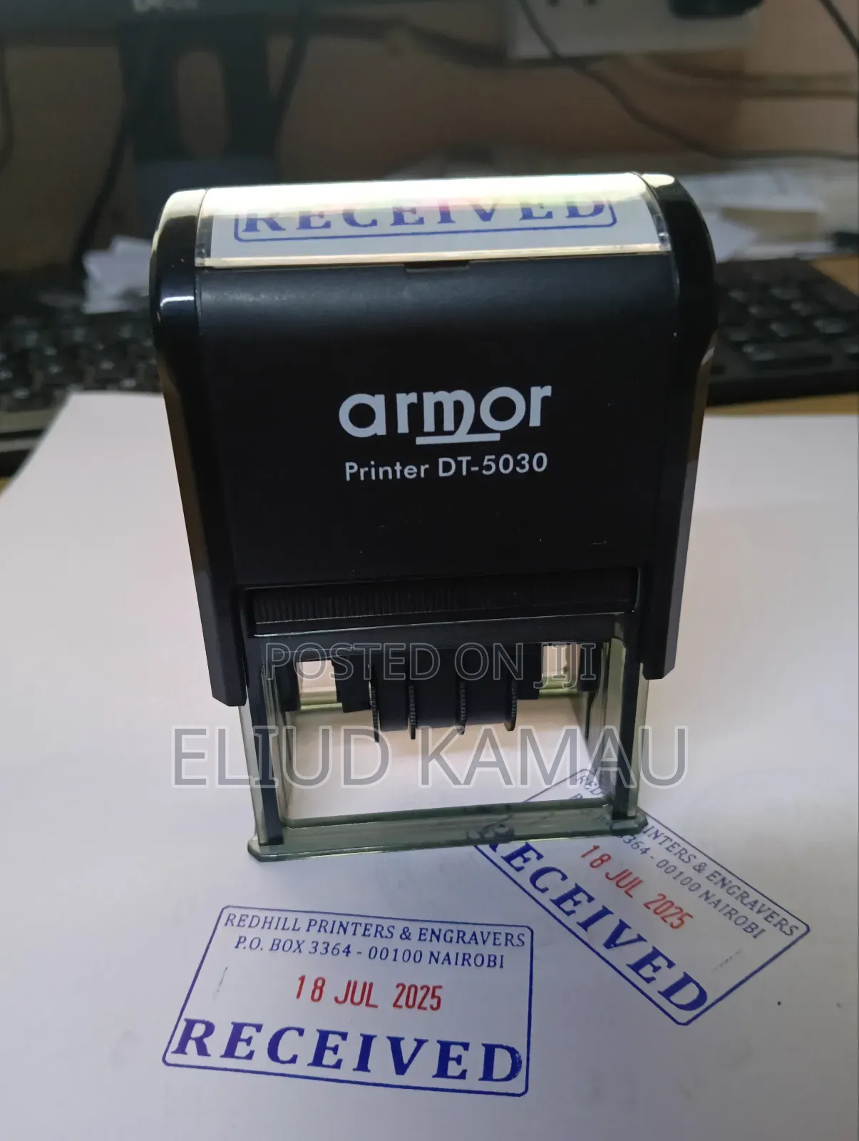 Rectangular Stamp Amor Brand