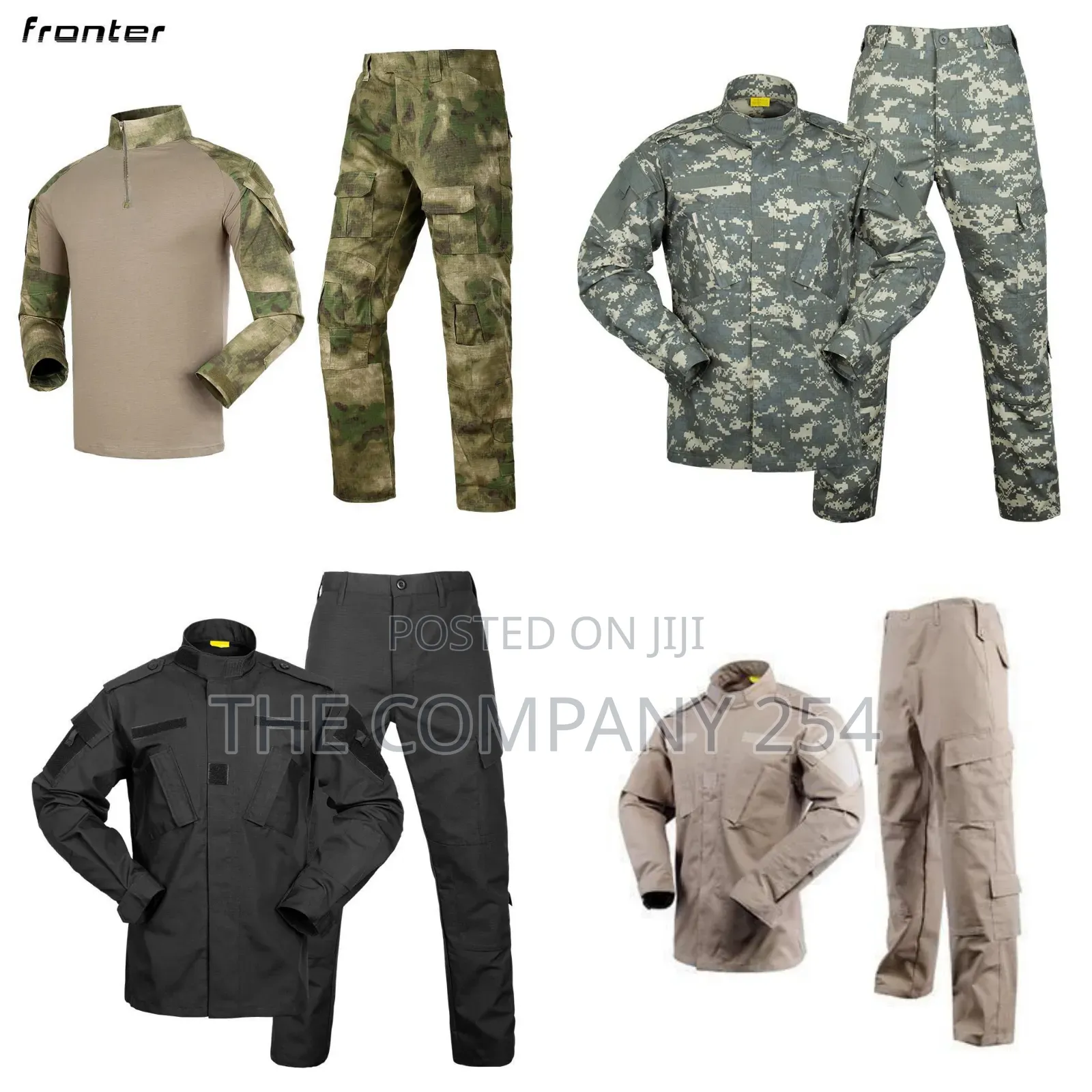 Outdoor Casual 2 Piece Khaki Made Uniform Available