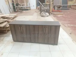4-Door Dual Lock Security Wooden Credenza