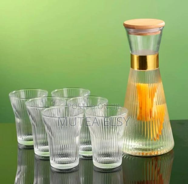 Boachum Clear Glass 7pcs Water Set - thumbnail 2
